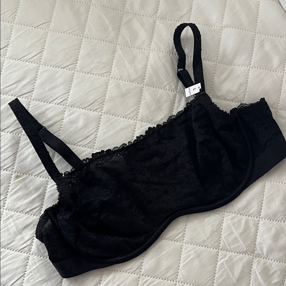 PINK Victoria's Secret Black Lace Bra